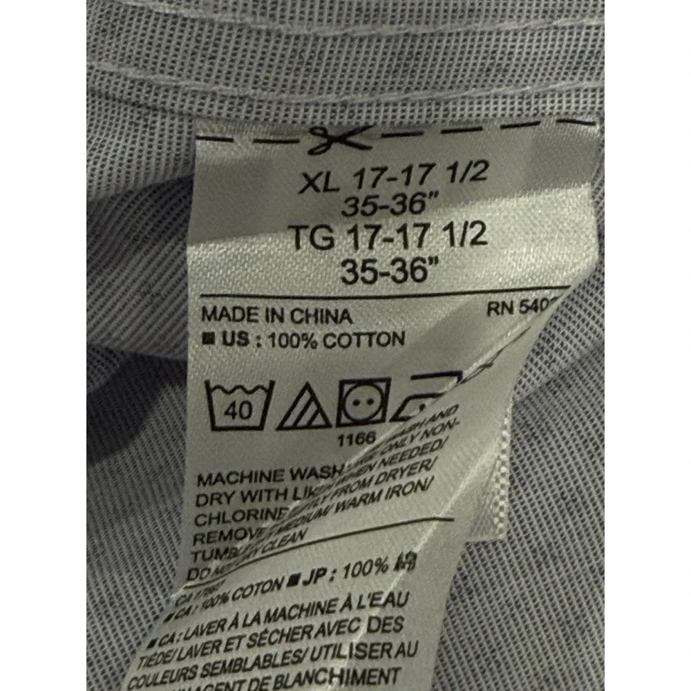 Banana Republic Non Iron Standard Fit Men's XL Long Sleeve Casual Shirt Purple